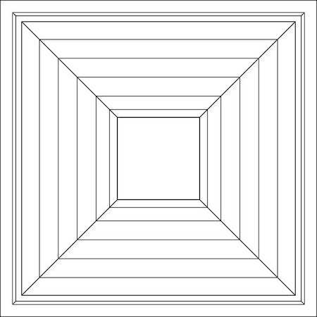 Ceilume Aristocrat 2ft x 2ft Clear Ceiling Tile V1-ARISTO-22CL2